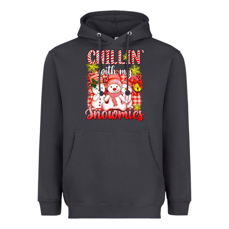 Chillin  With My Red Snowmies Heavyweight Hoodie by AdoDesignShop | Teevron