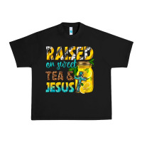 Black raised on sweet tea and jesus Urban Heavy Tee - texasbilliewilder