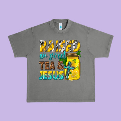 Urban Heavy Tee raised on sweet tea and jesus