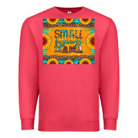 Cardinal small business mama leopard turquoise aztec serape cowhide sunflowers Premium Sweatshirt - Artiststas