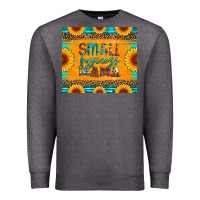 Charcoal Heather small business mama leopard turquoise aztec serape cowhide sunflowers Premium Sweatshirt - Artiststas