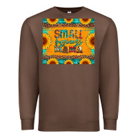 Chestnut small business mama leopard turquoise aztec serape cowhide sunflowers Premium Sweatshirt - Artiststas