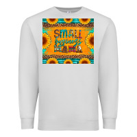 Dove Grey small business mama leopard turquoise aztec serape cowhide sunflowers Premium Sweatshirt - Artiststas