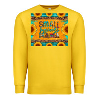 Small Business Mama Leopard Turquoise Aztec Serape Cowhide Sunflowers Premium Sweatshirt | Teevron