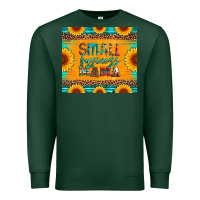 Sports Green small business mama leopard turquoise aztec serape cowhide sunflowers Premium Sweatshirt - Artiststas