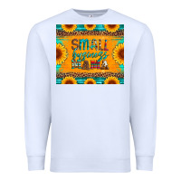 White small business mama leopard turquoise aztec serape cowhide sunflowers Premium Sweatshirt - Artiststas