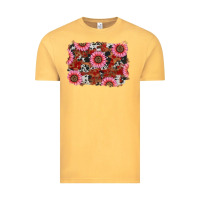 Vintage Mustard valentines day sunflowers leopard cowhide backgrou Vintage Tee - RanaPortraitStore