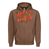 Chestnut watermelon leopard pattern background Zipper Hoodie - HRA Design Shop