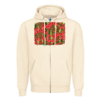 Sandshell watermelon leopard pattern background Zipper Hoodie - HRA Design Shop