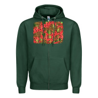 Sports Green watermelon leopard pattern background Zipper Hoodie - HRA Design Shop