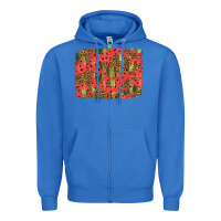 True Royal watermelon leopard pattern background Zipper Hoodie - HRA Design Shop