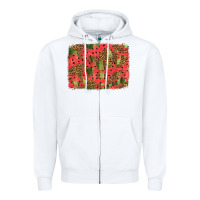 White watermelon leopard pattern background Zipper Hoodie - HRA Design Shop