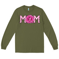Army Green breast cancer mom Long Sleeve Tee - RanaPortraitStore