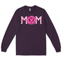 Plum breast cancer mom Long Sleeve Tee - RanaPortraitStore