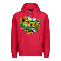 Cardinal America Map Sunflower Cactus Serape Premium Hoodie - RanaPortraitStore