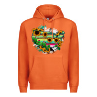 Carrot America Map Sunflower Cactus Serape Premium Hoodie - RanaPortraitStore