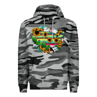 Slate Camo America Map Sunflower Cactus Serape Premium Hoodie - RanaPortraitStore