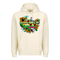 Tofu America Map Sunflower Cactus Serape Premium Hoodie - RanaPortraitStore