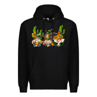 Black western gnomes with cactus Premium Hoodie - AdoDesignShop