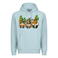 Blue Mist western gnomes with cactus Premium Hoodie - AdoDesignShop
