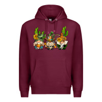 Burgundy western gnomes with cactus Premium Hoodie - AdoDesignShop