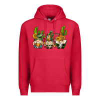 Cardinal western gnomes with cactus Premium Hoodie - AdoDesignShop