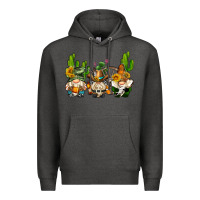 Charcoal Heather western gnomes with cactus Premium Hoodie - AdoDesignShop