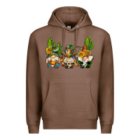 Chestnut western gnomes with cactus Premium Hoodie - AdoDesignShop