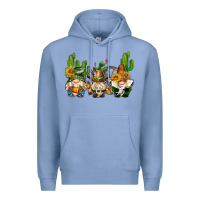 Colony Blue western gnomes with cactus Premium Hoodie - AdoDesignShop