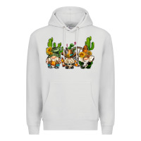 Dove Grey western gnomes with cactus Premium Hoodie - AdoDesignShop