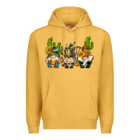 Mustard western gnomes with cactus Premium Hoodie - AdoDesignShop
