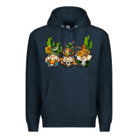 Navy western gnomes with cactus Premium Hoodie - AdoDesignShop