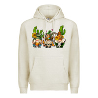 Oatmeal Heather western gnomes with cactus Premium Hoodie - AdoDesignShop