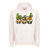 Western Gnomes With Cactus Premium Hoodie | Teevron