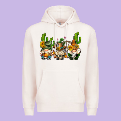 Western Gnomes With Cactus Premium Hoodie Designed By Adodesignshop