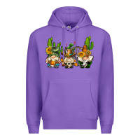 Purple western gnomes with cactus Premium Hoodie - AdoDesignShop
