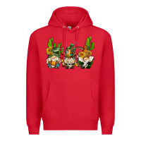 Red western gnomes with cactus Premium Hoodie - AdoDesignShop