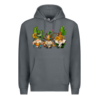 Rock western gnomes with cactus Premium Hoodie - AdoDesignShop