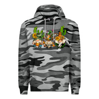 Slate Camo western gnomes with cactus Premium Hoodie - AdoDesignShop
