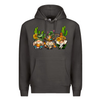 Smoke western gnomes with cactus Premium Hoodie - AdoDesignShop