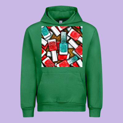 Nail Polish With Glitter Seamless Pattern Bbs Urban Hoodie Designed By Bundleandbundleshop