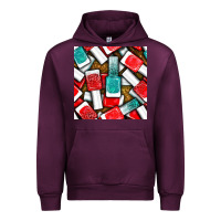 Mauve Wine nail polish with glitter seamless pattern bbs Urban Hoodie - BundleAndBundleShop