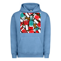 Pigment Pebble Blue nail polish with glitter seamless pattern bbs Urban Hoodie - BundleAndBundleShop