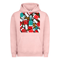 Pigment Salmon nail polish with glitter seamless pattern bbs Urban Hoodie - BundleAndBundleShop