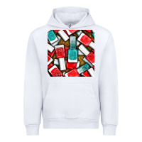 White nail polish with glitter seamless pattern bbs Urban Hoodie - BundleAndBundleShop
