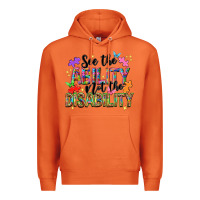 Carrot See the ability not the disability Premium Hoodie - NancyCooperArtShop