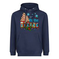Navy tis the season christmas tree cake ado Heavyweight Hoodie - AdoDesignShop