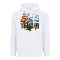 White tis the season christmas tree cake ado Heavyweight Hoodie - AdoDesignShop