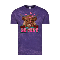 Cloud Purple be mine cow Vintage Tee - RanaPortraitStore