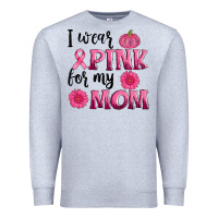 Heather Grey i wear pink for my mom sunlower and pumpkin Premium Sweatshirt - AdoDesignShop